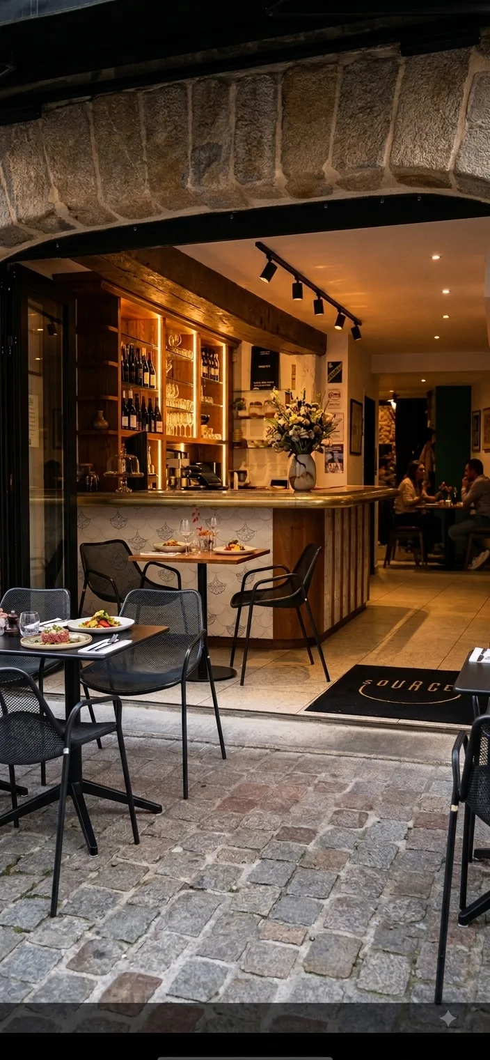 Salle du restaurant Restaurant Sources, ambiance chaleureuse